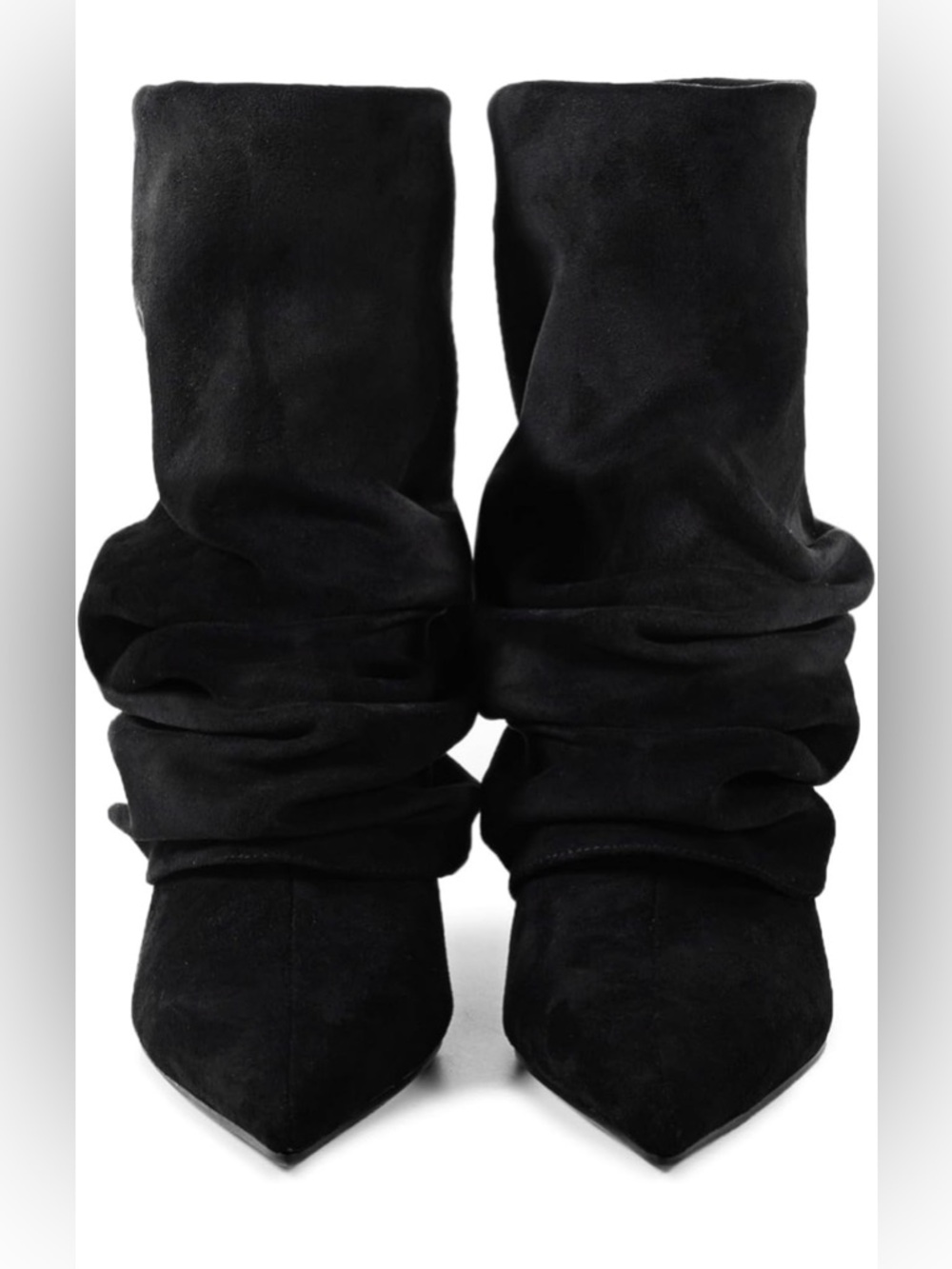 Women's slouchy ankle boots with a pointed toe - Picture 4 of 8